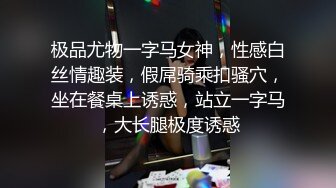 极品尤物一字马女神，性感白丝情趣装，假屌骑乘扣骚穴，坐在餐桌上诱惑，站立一字马，大长腿极度诱惑