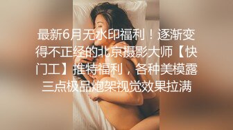 最新6月无水印福利！逐渐变得不正经的北京摄影大师【快门工】推特福利，各种美模露三点极品炮架视觉效果拉满