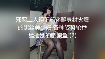 邪恶二人组下药迷翻身材火爆的黑丝美少妇 各种姿势轮番猛插她的肥鲍鱼 (2)