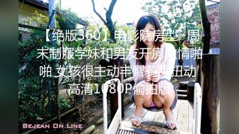 【绝版360】电影院房型❤周末制服学妹和男友开房激情啪啪 女孩很主动丰臀骑乘扭动 高清1080P偷拍版