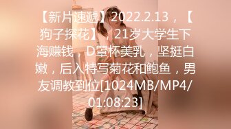 【新片速遞】2022.2.13，【狗子探花】，21岁大学生下海赚钱，D罩杯美乳，坚挺白嫩，后入特写菊花和鲍鱼，男友调教到位[1024MB/MP4/01:08:23]