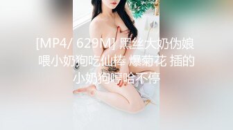 [MP4/ 629M] 黑丝大奶伪娘 喂小奶狗吃仙棒 爆菊花 插的小奶狗哼哈不停