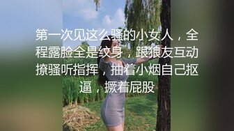 第一次见这么骚的小女人，全程露脸全是纹身，跟狼友互动撩骚听指挥，抽着小烟自己抠逼，撅着屁股