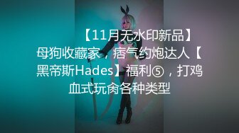 ⚫️⚫️【11月无水印新品】母狗收藏家，痞气约炮达人【黑帝斯Hades】福利⑤，打鸡血式玩肏各种类型