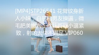 [MP4]STP26541 花臂纹身新人小妹，自慰和男友操逼，微毛肥美嫩穴，丝袜撕裆小逼紧致，射的太快不满足 VIP0600