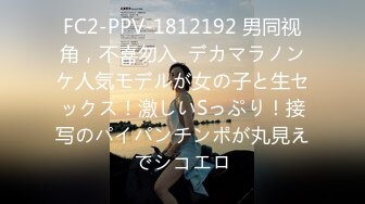 FC2-PPV-1812192 男同视角，不喜勿入  デカマラノンケ人気モデルが女の子と生セックス！激しいSっぷり！接写のパイパンチンポが丸見えでシコエロ